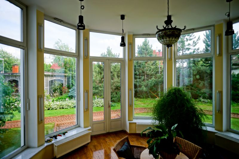Sunroom with Bay Windows